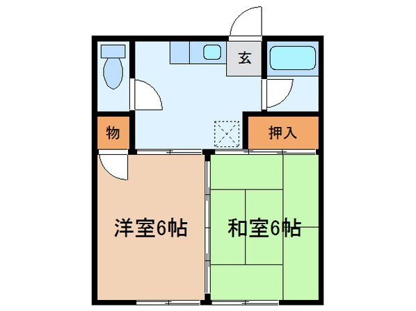 永島アパートの物件間取画像